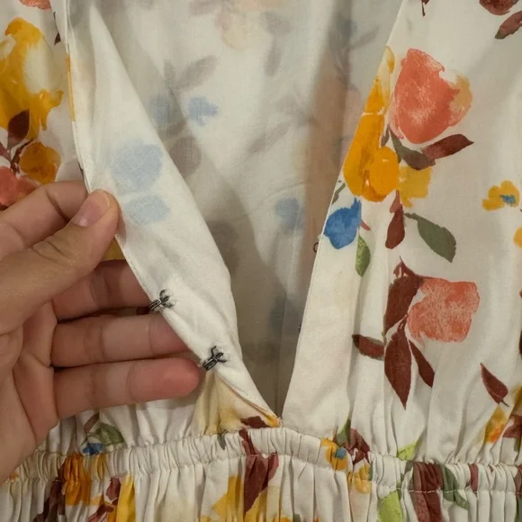 Abercrombie & Fitch Flutter Sleeve Midi Dress - Picture 5 of 12